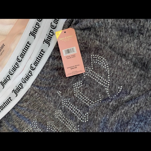 JUICY COUTURE VELOUR SHORTS 2 PAIRS - Picture 2 of 3